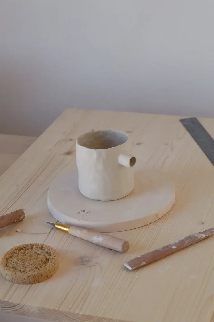 Seagull jug alongside Baltic Sea-inspired ceramics