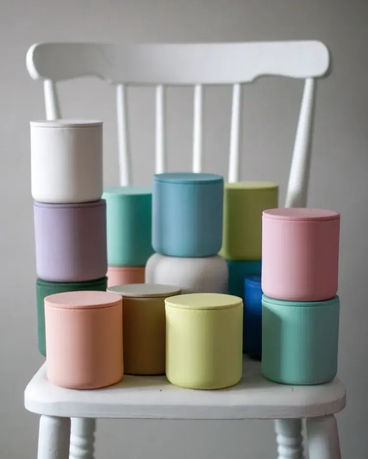 Slip-cast ceramics collection in soft muted palette